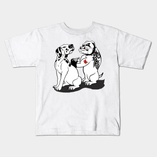 Dalmatian Tattoo Studio Kids T-Shirt